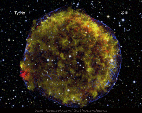 Expanding Debris from a Stellar Explosion