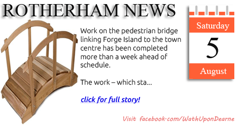 Forge Island footbridge works completed ahead of schedule