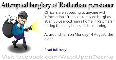 Attempted burglary of Rotherham pensioner – can you help?
