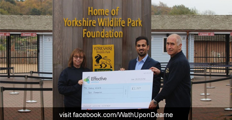 Yorkshire Wildlife Park Foundation boosted by energy firm