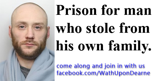 Prison for man who stole from his own family.