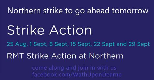 Northern strike to go ahead tomorrow