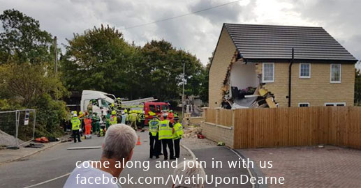 HGV crashes into house in Barnsley