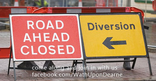Wath road closed due to "dangerous manhole covers"