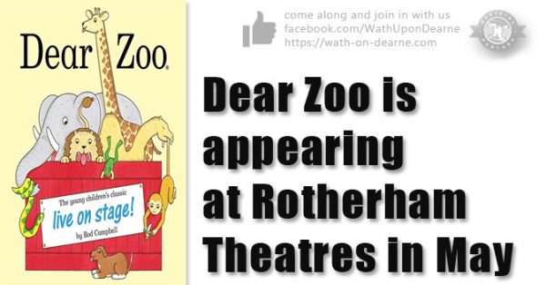 Dear Zoo, appearing at Rotherham Theatres in May