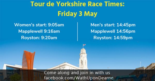 Full Tour de Yorkshire race timings confirmed.