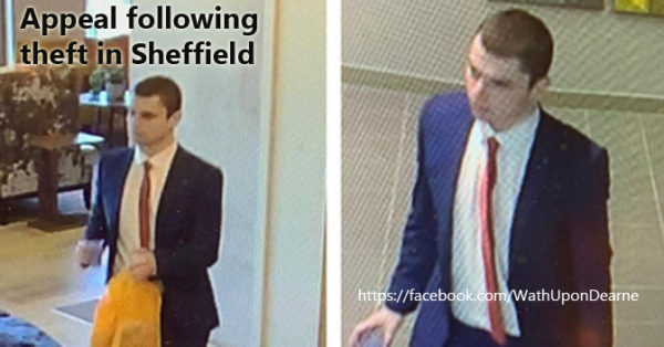Appeal following theft in Sheffield