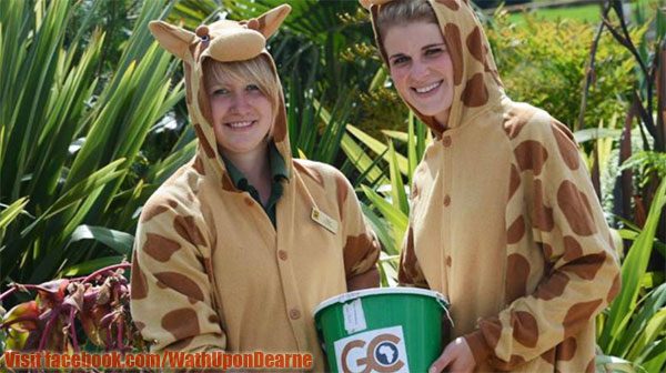 Yorkshire Wildlife Park’s giraffe’s star in awareness campaign